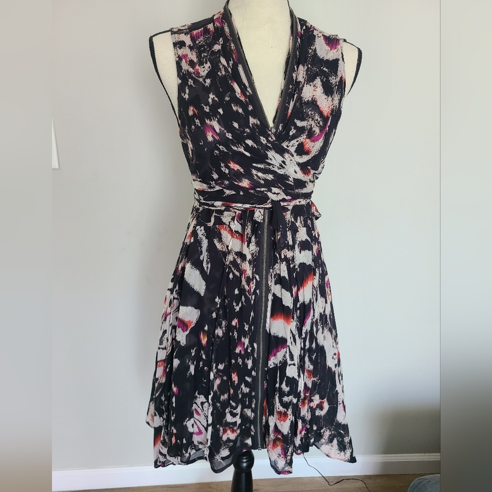 All Saints Jayda Wing Dress zipper, flowy